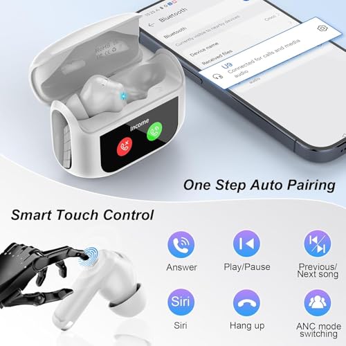 QXUFV U9 White Wireless Earbuds - Image 5