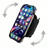 LULURUN Running Armband Phone Holder 360°Rotatable for iPhone 17/16/15/14/13 Pro Max Plus Samsung Galaxy S25/S24/S23 with Card Pocket for Gym Workout Exercising Hiking Cycling Walking Jogging