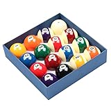 【Juego De Bolas De Billar capacidad de color fuerte】: el color es completo y suave, el brillo es fuerte, el reconocimiento es alto, no es fácil de desvanecerse y la sensación de golpes es cómoda.