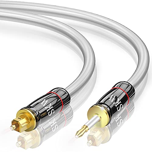 Câble Optique Mini TOSLINK liaison parfaite pour ampli et DAC audio de salon 1.5M