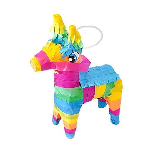 1 Unidade Pinhata Lhama Arco-íris Pinata Piñata Festas De Pinata Pônei Decoração De Festa Fiesta Burros Mexicanos Do Arco-íris Fiesta Pinata Luau Pinata Verão Papel Burrinho Filho