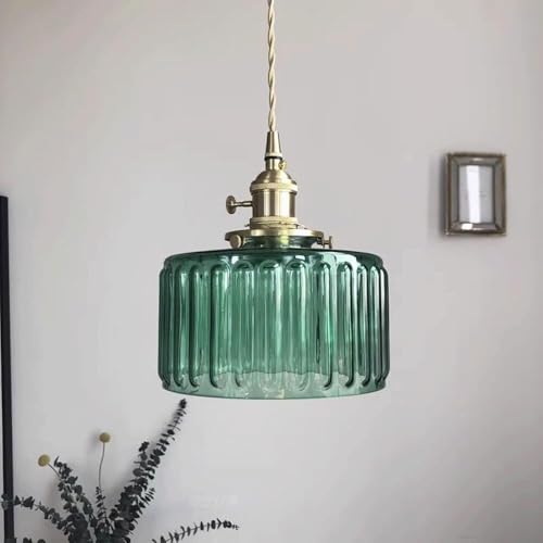 Lustre suspension en verre E27 au design rétro nordique chic - 4