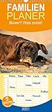Boxer? Was sonst! - Familienplaner hoch (Wandkalender 2021, 21 cm x 45 cm, hoch)