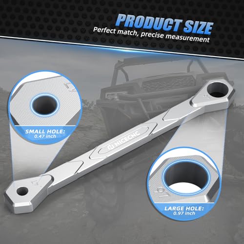 NICECNC Clutch Alignment Tool Compatible with Polaris Ranger 570 2015-2016 RZR 570 EFI 2013, Silver