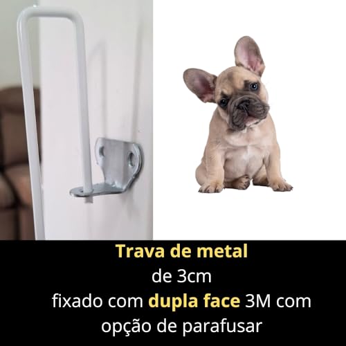 Portão para cachorro pet cercado não precisa furar