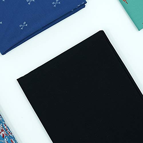 Premium Black 100% Cotton Fabric by the Yard - Versatile DIY Sewing & Crafting Material, Washable, Full Width 39 x 55 Inches (100x140cm) 7 Premium Black 100% Cotton Fabric by the Yard - Versatile DIY Sewing & Crafting Material, Washable, Full Width 39 x 55 Inches (100x140cm) - Image 6