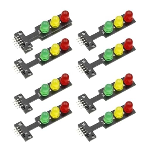 8 pcs LED Ampel Modul,3,3-5V 8mm Creative DIY Mini-Ampel kompatibel mit Arduino