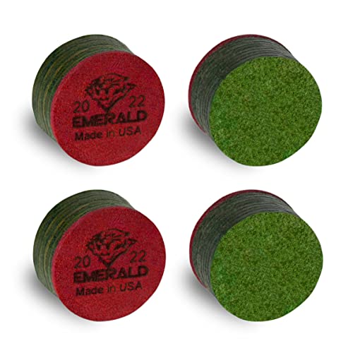 Tiger Emerald Laminated Billiard Cue Tips 2 (Two) Pcs - 13 Or 14 Mm (13 Mm) #TOP2