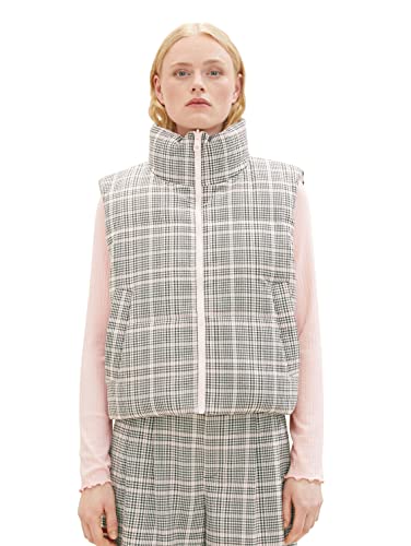 Chaleco reversible TOM TAILOR Denim de mujer acolchado y amortiguador en color gris rosa