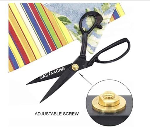 Image of Scissors For Cloth Cutting Fabric Stainless Steel Tailor Scissors (8 inch gold) (9 INCH BLACK)
