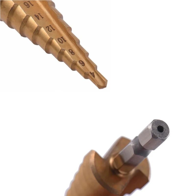 3pcs Hss Steel Titanium Step Drill Bits 3-12mm 4-12mm 4-20mm Step Cone Cutting Tools Steel Woodworking Wood Metal Drilling Set HJDIPCKYVG