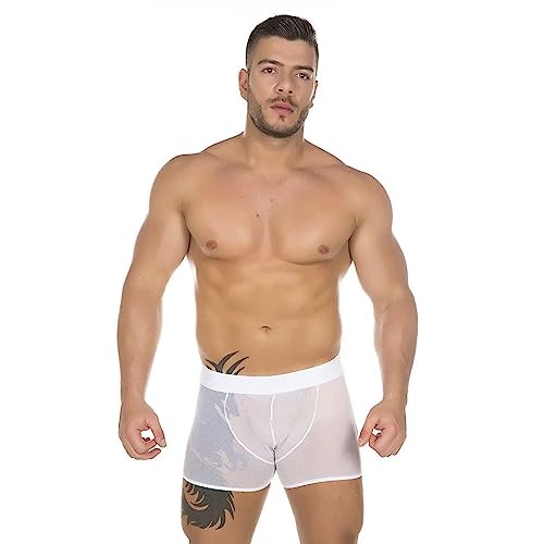 Cueca Tule Branca Pimenta Sexy 1120