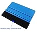 Gebildet Durable Black Felt Edge Squeegee 4 Inch for Car Vinyl Film Wrapping Decal Squeegee Window Tint Work, Professional Scratch free Squeegee. Pack of 2