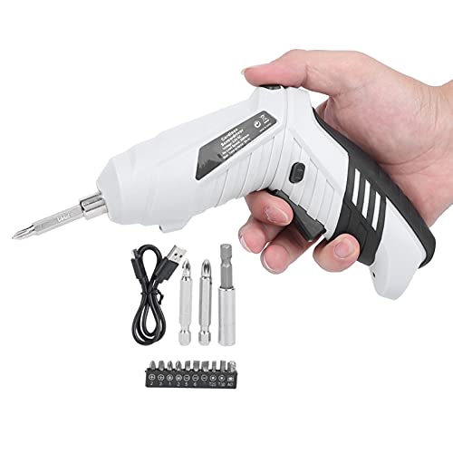 FECAMOS Akku-Bohrschrauber-Set, Akku-Bohrschrauber-Set Lithium-Ionen-Schraubendreher-Bohrer im Uhrzeigersinn/gegen den Uhrzeigersinn gedreht zum Fixieren Loser Schrauben – Bild 3