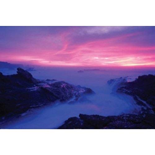 Eugenena Cove by William Hartshorn 36x24 Photographic Art Print Poster Coastal Beautiful Sunset Sunrise Rocky Shore