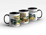  gasoline.gallery Formel 1 Tasse - Michael Schumacher - Benetton - 1993 Front Kaffeebecher Schwarz