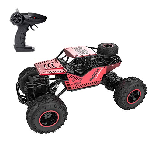 GhoSTar Toys RC Car 2018 Latest 2.4 GHz High Speed Remote Control Car 1/16 Off Road RC Truck 4 WD Rock Crawler RC Vehicle Gifts for All Adults Kids (Red)