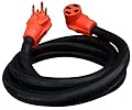 Valterra Mighty Cord® RV 50-Amp Extension Cord, 10-Foot Power Extension Cord, Red