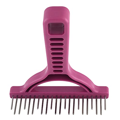 The-Untangler-Rakes-for-Grooming-and-Shedding-silky-smooth-rotating-teeth-to-easily-collect-loose-hair-Purple-Shedding - Cucciolini Doodles   The-Untangler-Rakes-for-Grooming-and-Shedding-silky-smooth-rotating-teeth-to-easily-collect-loose-hair-Purple-Shedding