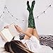 JUZIHAI Green Dragon Scales Women's Knee High Socks Soft Thigh High Socks Casual and Fashion Warm Knee High Stockings for Winter Leg Wear
