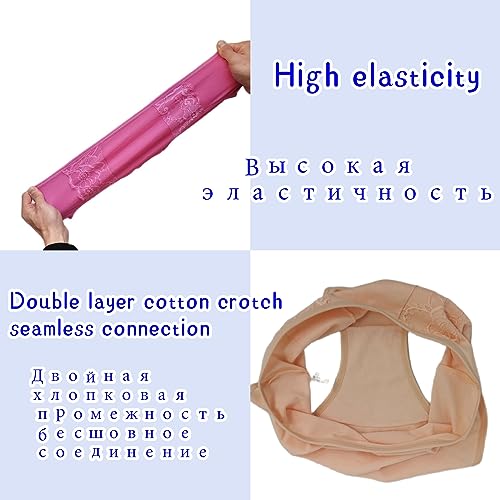 Calcinhas femininas plus size de algodão sexy de renda pacote com 6 unidades, 4, GG Plus Size