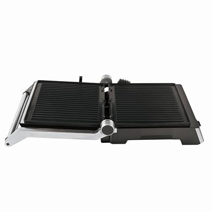Berlinger Haus Elektrischer Kontaktgrill | 2-in-1 Panini-Grill & Tischgrill mit 2000W | Edelstahl-Design mit Antihaftoberfläche | Digitale Steuerung & LED-Anzeige | Abnehmbare Platten & Auffangschale – Bild 5