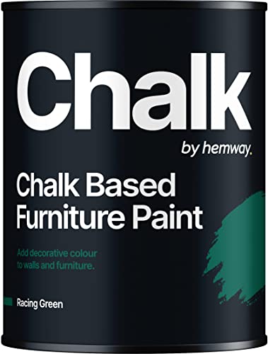 Hemway Racing Green Chalk Based Furniture Paint Matt Finish Wall And Upcycle Diy Home Improvement 1L / 35Oz Shabby Chic Vintage Chalky (50+ Colours Available) #TOP16