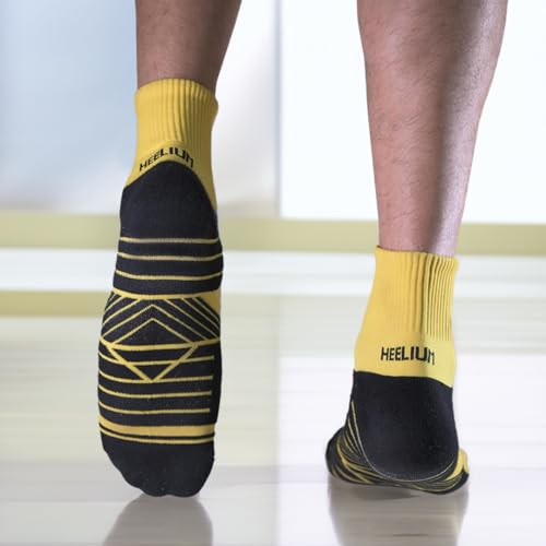 Image of HEELIUM Bamboo Athletic Socks for Men & Women | 3X Tougher & Durable, Ultra Soft & Blister Resistant | Perfect for Gym, Sports & Long Distance Running