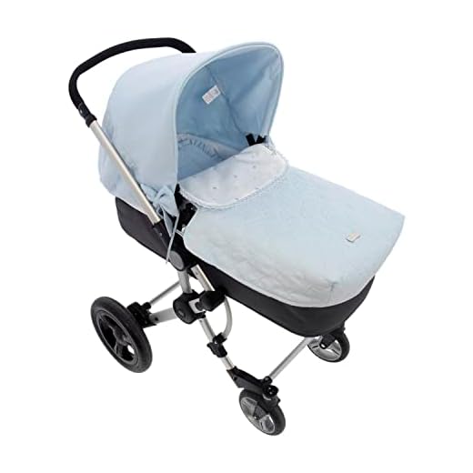 Saco para Capazo Rosy Fuentes - Saco para Bebé Universal - Saco tres usos - Funda para capazo de bebé-0-celeste