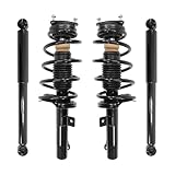 COMPLETESTRUTS - Front Complete Strut Assemblies with Coil Springs and Rear Shock Absorbers Replacement for 2006-2013 Suzuki Grand Vitara - Set of 4