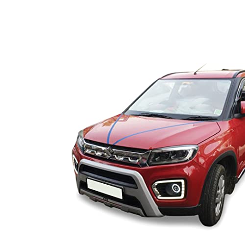Image of Acrylonitrile Butadiene Styrene (ABS) Front & Rear Bumper Protector Guard for Maruti Suzuki Brezza 2020