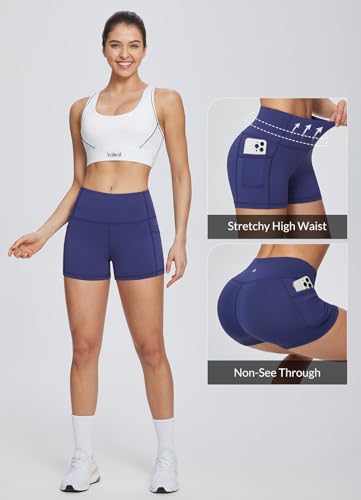 Image of baleaf Women's 8 inch / 5 inch / 3 inch Biker Shorts High Waist Yoga Workout Gym Running Volleyball Spandex Shorts with Pockets