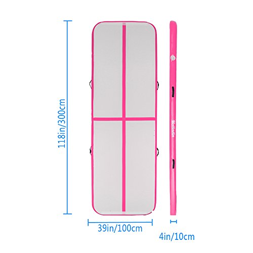image for Matladin 10'x3.3' Gymnastics Exercise Mat Inflatable Tumbling Mats, Ai