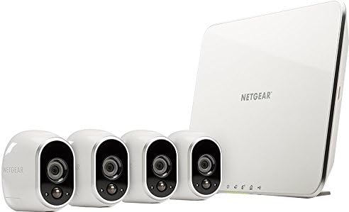 Netgear Security System - 4 Wire-Free HD Cameras | Indoor/Outdoor | Night Vision (VMS3430) (Renewed)