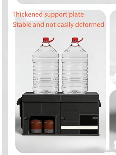 Boîte de rangement coffre voiture multi-compartiments 60L résistant - 7