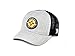 Branded Bills New Mexico Compass Curved Trucker, OSFA, Heather Grey/Black