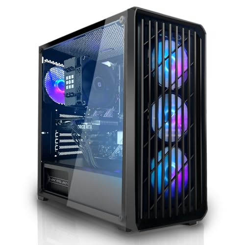 SYSTEMTREFF Gaming PC AMD Ryzen 5 5600 6x4.4GHz | Nvidia RTX 5060 8GB DX12 | 512GB M.2 NVMe | 16GB DDR4 RAM | Windows 11 | WLAN Desktop Computer Rechner für Gamer, Zocker & Streamer