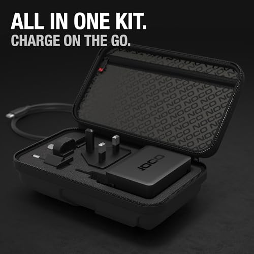Image of NOCO U65 65W USB-C Charger, Power Delivery (PD) Fast Portable Micro Wall Charger and International Travel Charger with Interchangeable Plugs for Apple, Google, Samsung, Microsoft and More