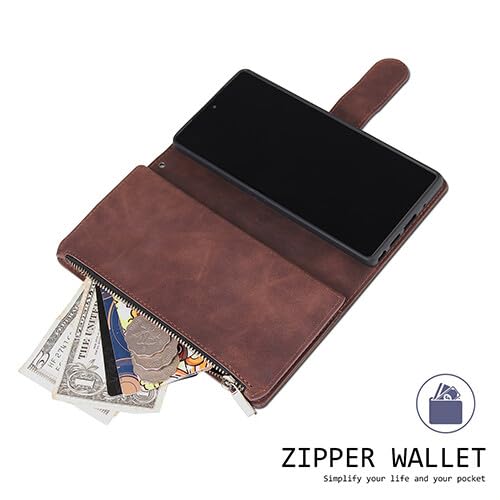 Étui portefeuille en cuir premium noir pour Samsung Galaxy A11 avec fermeture magnétique chic - 4