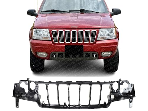 AUTOS PARTS PLUS Front Header Panel Headlight Mounting Panel Plastic Direct Replacement Compatible With 1999-2003 Jeep Grand Cherokee CH1220116 55155498AB