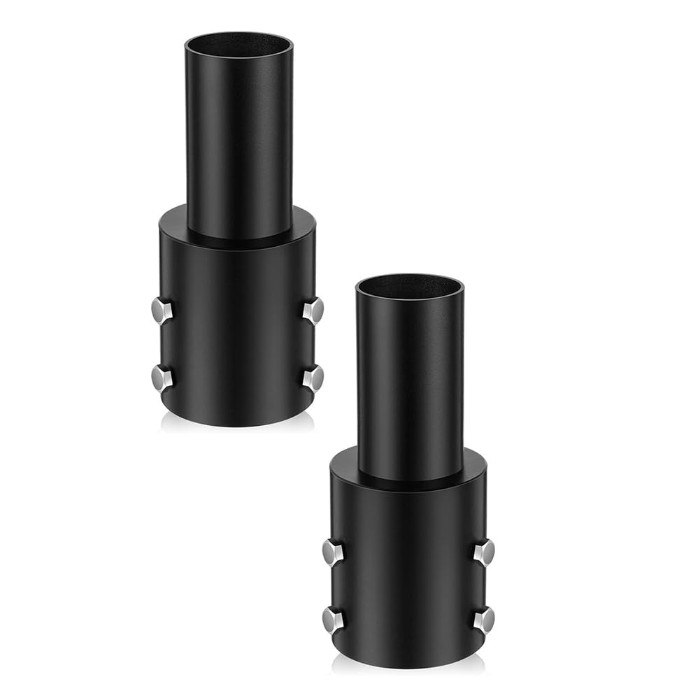 Nondk Light For 3 Inch Round Pole Tenon Adapter Slip Fit Fitter Pole Adaptor 2Pcs For 2 3/8 Inch Outdoor