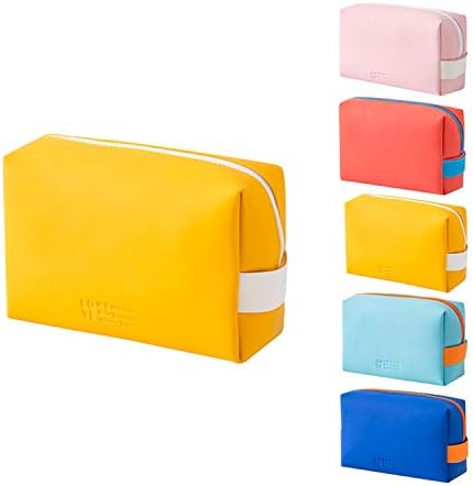 Small Travel Makeup Cosmetic BagTravel Bag Portable Cosmetic Bag Makeup Brushes Bag Waterproof Organizer BagJewelry Digital Accessories Storage Organizer（Wheat Ear Yellow ）