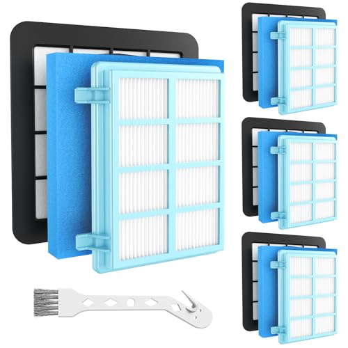 4 Stück Staubsauger Filter Ersatz für philips fc9332 fc9331 fc8010/01 fc9555 fc9550 fc9334 fc9333 fc9330 Kompatibel mit philips power pro compact cyclone 5 filter active serie filter staubsauger