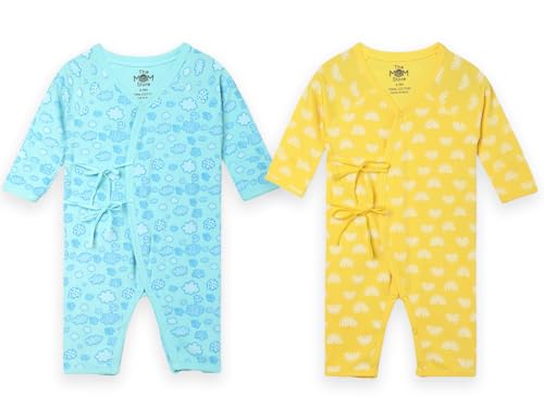 Image of The Mom Store Baby Romper Jabla Style Combo For Boys And Girls | Cotton | Soft Infant Bodysuit | Trendy Stylish Sleepwear For Newborn Baby | Printed | Unisex Comfortable Everyday Baby Wear