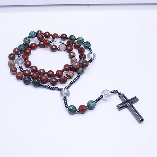 Collier unisexe pendentif pierre unique, bijoux tendance et moderne