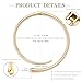 GoldGifts Statement Chunky Gold Collar Necklace, 14K Gold Plated Teardrop Cuff Choker with Open Cuff Design, Spring-Hinged Clasp, Elegant Modern Torque Bangle Fashionable Thick Wrap Jewelry Gifts for Women