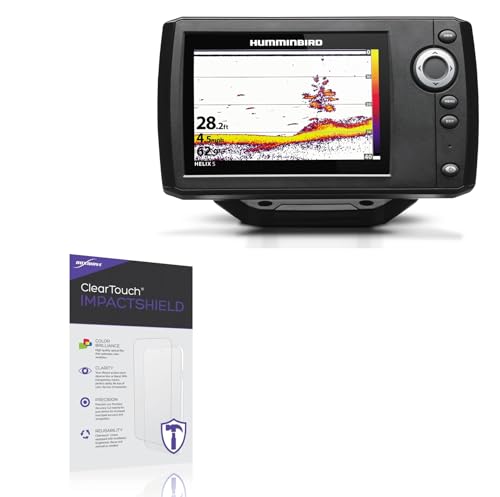 BoxWave Screen Protector Compatible with Humminbird Helix 5 G2 - ClearTouch ImpactShield (2-Pack), Impenetrable Screen Protector Flexible Film