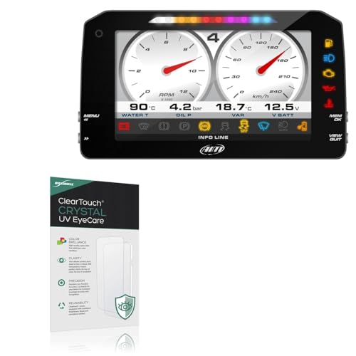 BoxWave Screen Protector Compatible With AiM MXP - ClearTouch Crystal Anti-UV EyeCare (2-Pack), Filters out Harmful Blue Light Reduce Fatigue