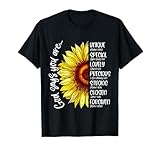 God Says You Are Sunflower Christian Bible Verses Sayings T-Shirt
