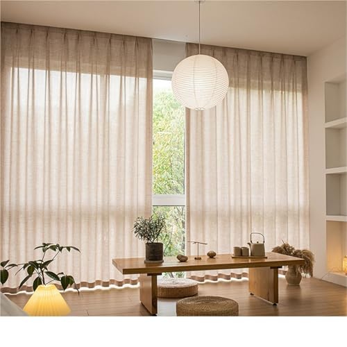 Rideau lin pour plafond et grand salon avec hauteur 400 cm - 4